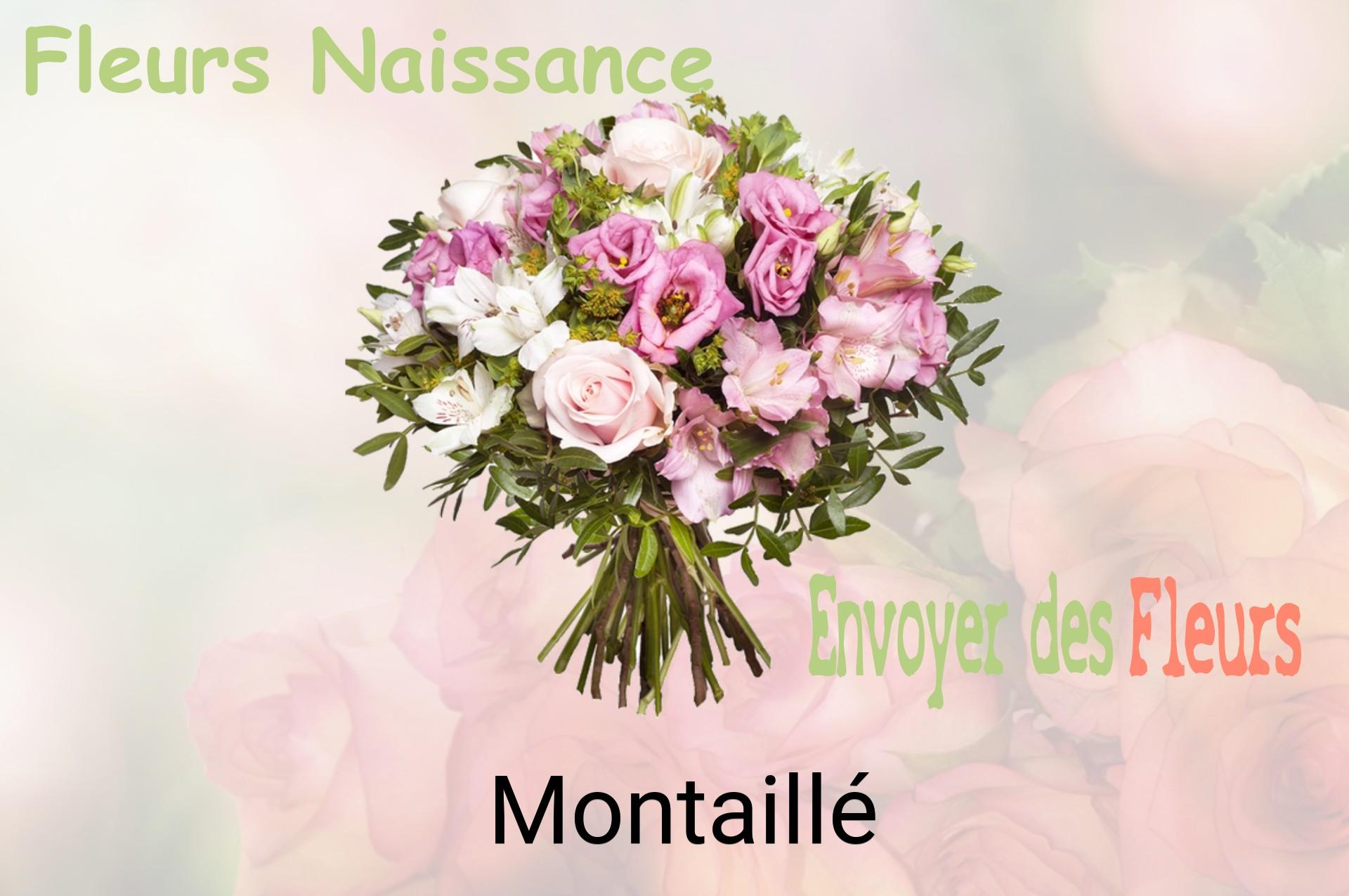 Bouquet de fleurs de naissance livré à Montaillé